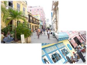 Habana Vieja. Calle Obispo entre Mercaderes y Plaza de Armas