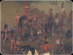 Representación Juego de la Pelota. Parque Xcaret